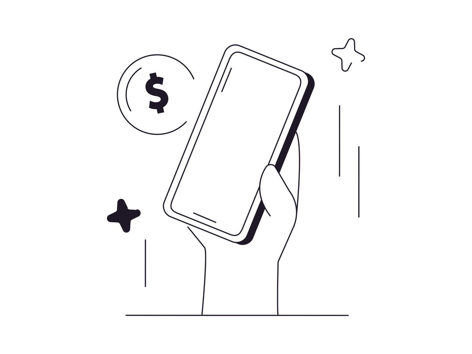 Illustration d'un smartphone affichant une carte bancaire virtuelle